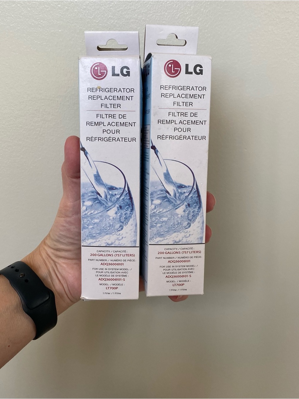 LG Refrigerator Replacement 2 filters LT700P